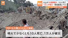 インドネシアの離島フローレス島の火山で大規模噴火　少なくとも10人死亡　1万人以上が被災| TBS CROSS DIG with Bloomberg
