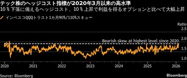 見えないソフトウエア株の底値、さらなる急落に備えヘッジに資金殺到