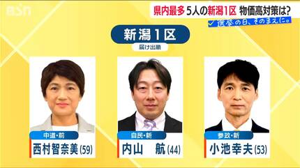 国民が直面する“物価高”への対策は？【衆議院選挙 2026】新潟1区