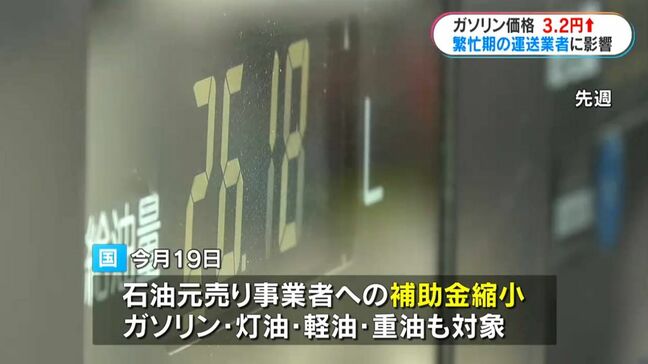 国の補助金縮小…ガソリンだけでなく軽油・灯油も対象 運送業者「過去に例のない高値」 鹿児島|TBS NEWS DIG