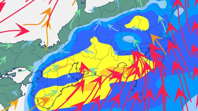 【大雨情報】10日は、前線通過で大気不安定　関東地方南部と伊豆諸島は激しい雨の所が　警報級のおそれも　【雨と風のシミュレーション】|TBS NEWS DIG