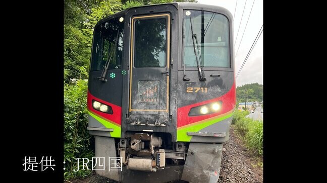 JR土讃線の踏切で特急列車と乗用車が接触　けが人なし　踏切には「非常用ボタン」がついておらず【高知】　|TBS NEWS DIG