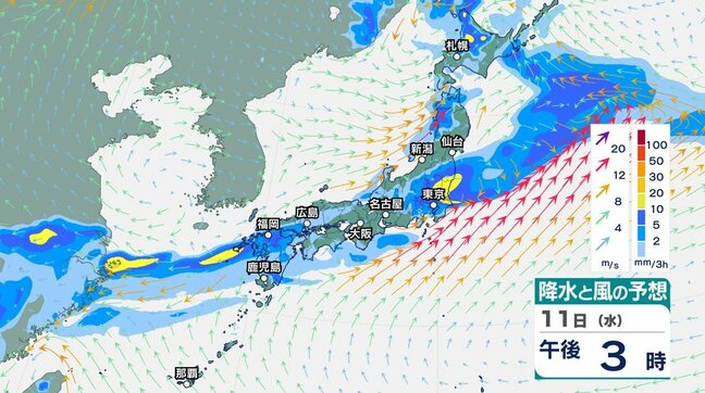 15日にかけて「前線の活動が活発化」梅雨前線は対馬海峡から東北へ【雨と風のシミュレーション】西日本では警報級大雨のおそれ|TBS NEWS DIG