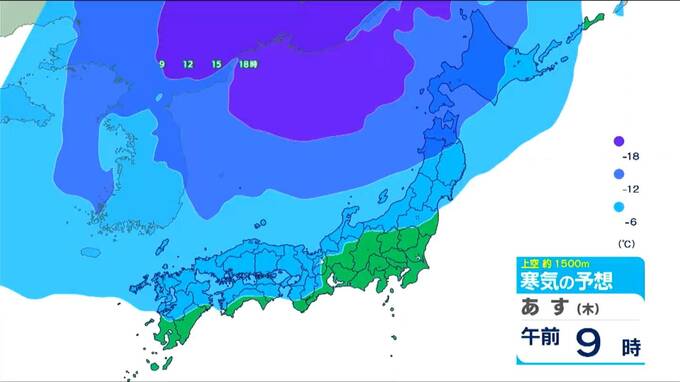 7日の宮城県内は日差し届き寒さ緩むも　8日から "冬型の気圧配置” 強まり寒さ逆戻り【雨・雪雲、寒気のシュミレーション】tbc気象台|TBS NEWS DIG