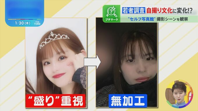 Z世代の「自撮り」に変化…あえて“盛らない”セルフ写真館が人気のワケは？【THE TIME,】|TBS NEWS DIG