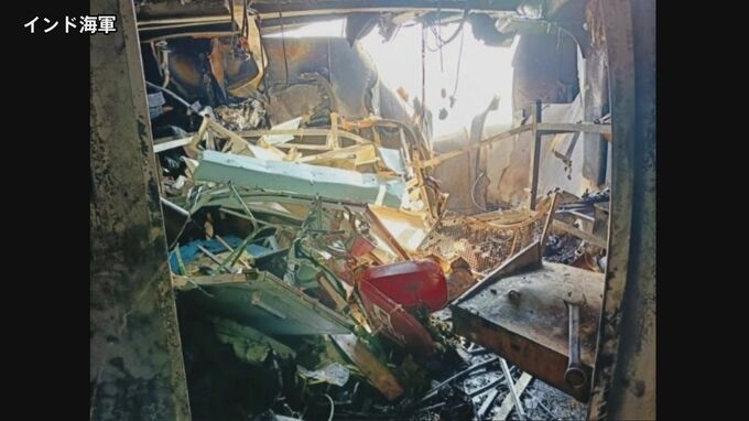 “無人機攻撃”受けた日本企業所有のタンカー　インドが写真公開
