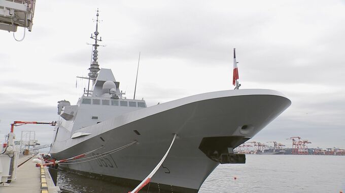 仏フリゲート艦「ロレーヌ」が東京に寄港　内部も公開|TBS NEWS DIG