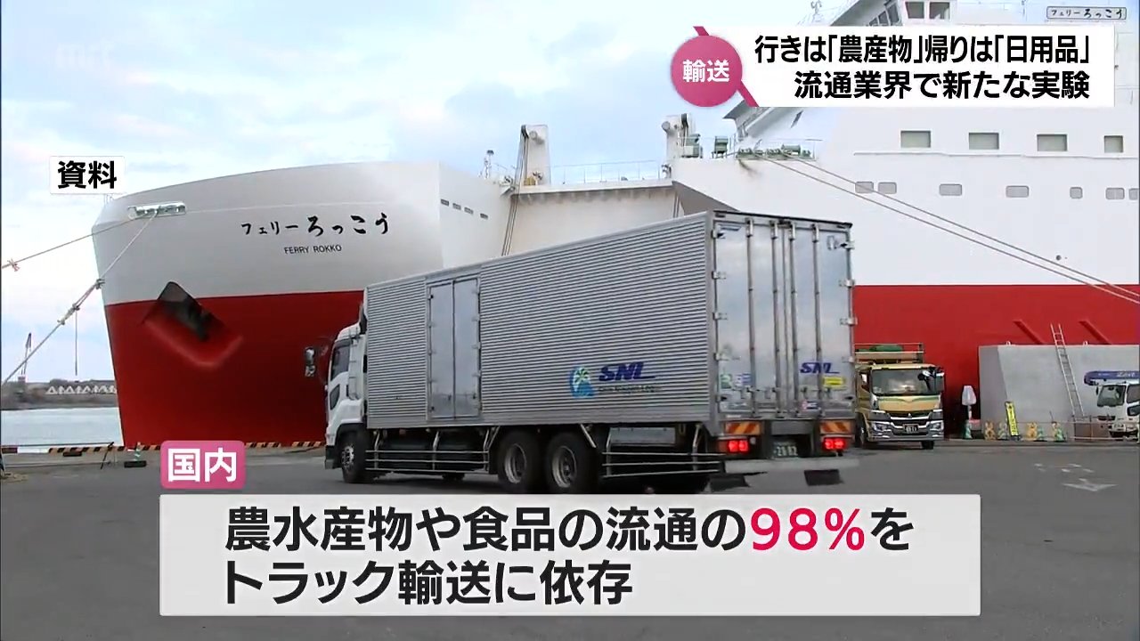 行きは「農産物」帰りは「日用品」 「共同物流」の実証実験へ 農産物の