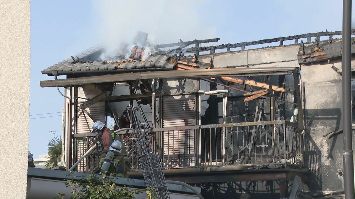 名古屋･昭和区で住宅火災 消防車16台が出動し消火活動 けが人は確認されず 煙の影響で近隣の小学校が臨時休校