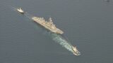 航行不能の海自護衛艦「いなづま」　えい航始まる　因島（広島・尾道市）のドックへ向け|TBS NEWS DIG