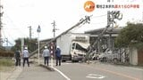 トラックが電柱2本なぎ倒す 付近で最大160戸が停電 スーパーは営業中止 富山 | 富山のニュース|天気・防災|チューリップテレビ