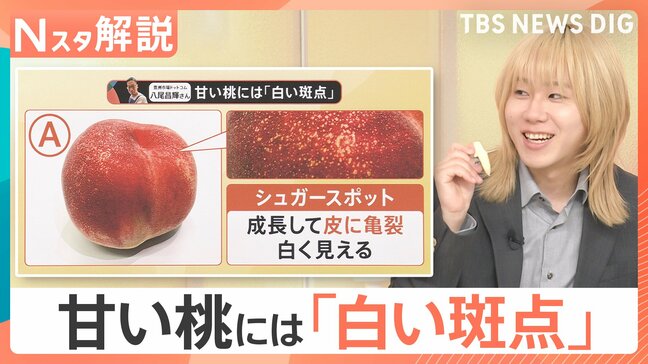 「桃」をおいしく楽しむヒント！面倒な“皮むき”はこすって簡単・キレイに♪ 食べ頃や甘さの目印は？【Nスタ解説】|TBS NEWS DIG
