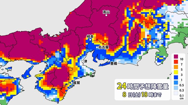この週末は名古屋・岐阜・津でも積雪予想 “警報級大雪”の可能性も「いつどこで降る?」最新の雪シミュレーション 天気予報|TBS NEWS DIG