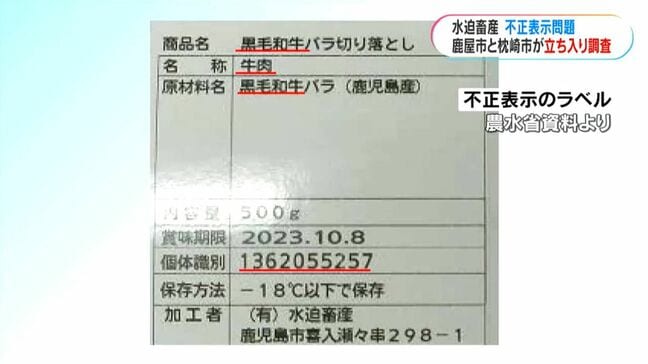 水迫畜産の不正表示問題　鹿屋市と枕崎市が立ち入り調査　6市の今後の対応は？|TBS NEWS DIG