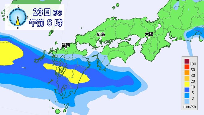 【警報級の大雨のおそれ】23（火）～24日（水）頃 西日本で　来週も前線が活発化するタイミングが※25日までの雨と風シミュレーション|TBS NEWS DIG