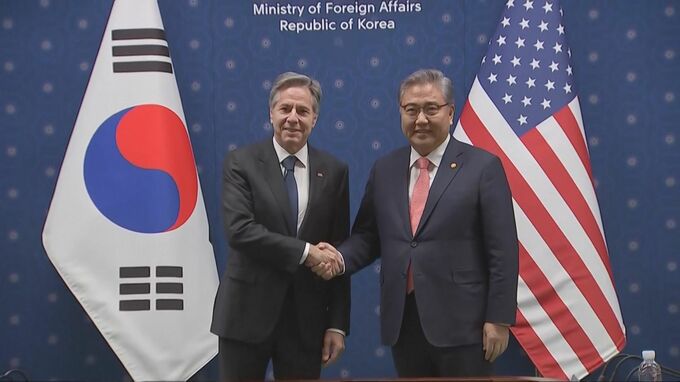 米韓外相、日米韓協力強化の方針確認　ブリンケン国務長官「北朝鮮がロシアと危険な軍事協力を拡大」|TBS NEWS DIG