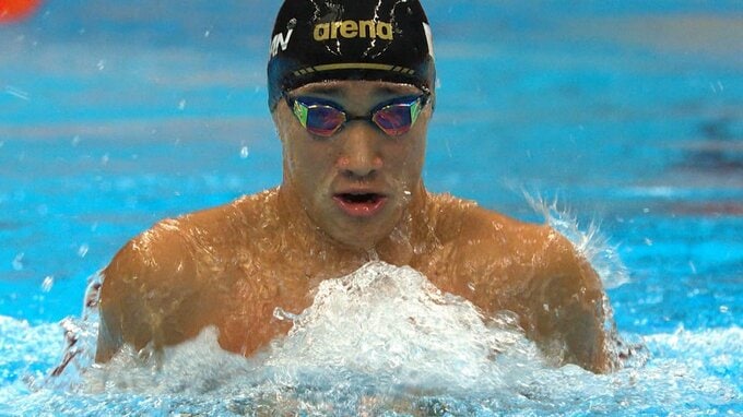 競泳男子日本、4×100mメドレーリレー日本新で銀メダル獲得　金メダルは前回王者の中国【アジア大会】|TBS NEWS DIG