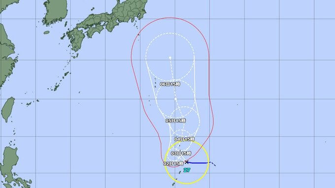 【台風情報】台風27号(チョーイワン)は今どこに？ 今後は「非常に強い勢力」で小笠原諸島に接近する可能性...最大瞬間風速速 60m/s予想　このあとの勢力と進路を詳しく　今後の全国の天気を画像で　気象庁【進路図で見る】　|　山形のニュース│TUYテレビユー山形