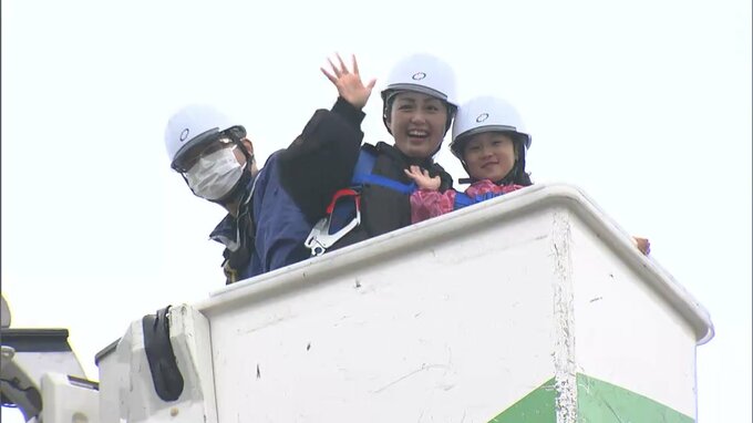 「南海トラフを見据えて」高所作業車や給水車を体験し「災害への備え」を確認【岡山】|TBS NEWS DIG