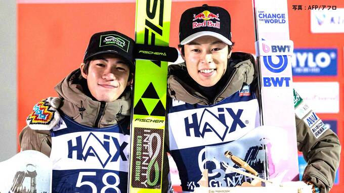 ジャンプＷ杯 二階堂連 自身最高の2位、小林陵侑3位、日本勢2人が表彰台 王者・ブレブツがW杯4連勝|TBS NEWS DIG