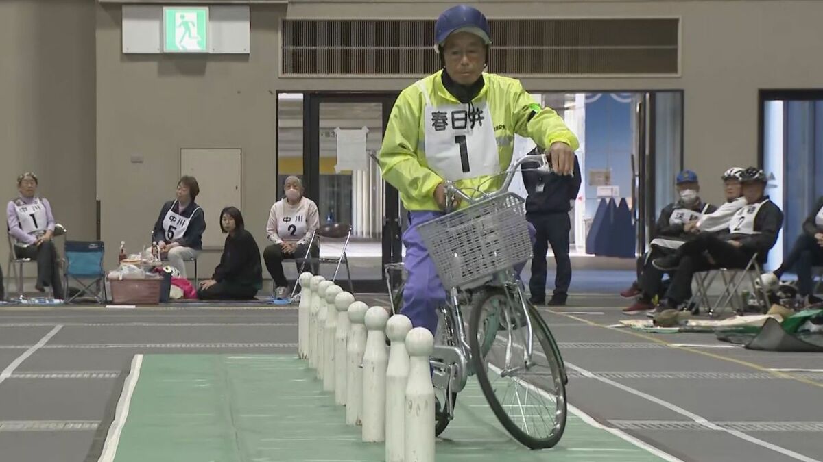 8の字走行」やジグザグ走行…自転車の運転技術を競う大会 愛知の交通