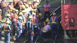 JR回送列車の脱線現場で復旧作業続く 津山線の岡山駅ー法界院駅間 24日運転再開へ【岡山】|TBS NEWS DIG