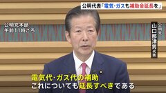「電気・ガスの補助金も延長すべき」　公明・山口代表が政府に注文| TBS CROSS DIG with Bloomberg