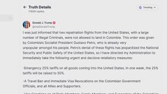 トランプ氏　コロンビアからの輸入品に関税25％　不法移民受け入れ拒否で報復措置「これらの措置は始まりにすぎない」| TBS CROSS DIG with Bloomberg