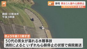 静岡・接岨湖で「SUP」中におぼれる 50代の男女が心肺停止|TBS NEWS DIG