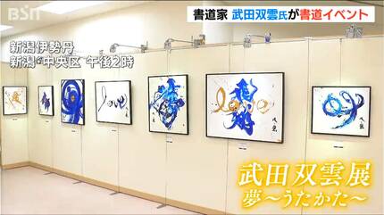 心が解放されて幸せな気持ちになってほしい」書道家・武田双雲氏が新潟