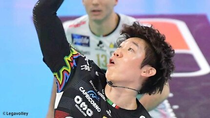 石川祐希 雄たけび連発 プレーオフ初のスタメンでチーム2位13得点も