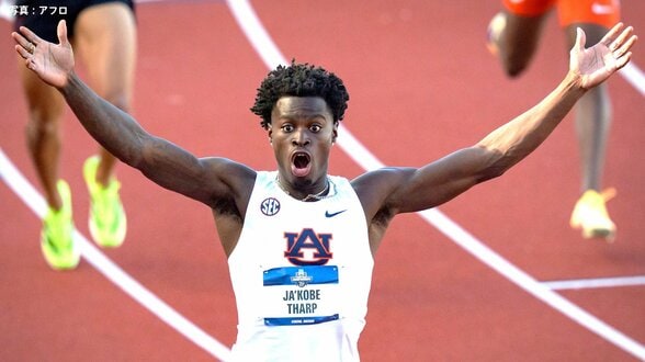 陸上男子110mHで12秒75の世界新記録！アメリカの20歳・J.サープが予選でまさかの快挙【全米学生選手権】|TBS NEWS DIG