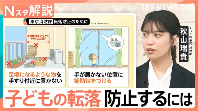 一体なぜ?子ども転落事故は5月が最多! 子どもは“視界が大人の約6割”…その対策で本当に大丈夫?【Nスタ解説】|TBS NEWS DIG