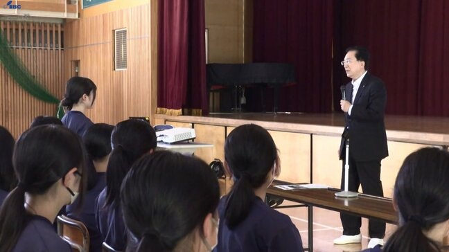 県内の世界遺産の価値や魅力を伝える　達増知事による出前授業　岩手・山田町|TBS NEWS DIG