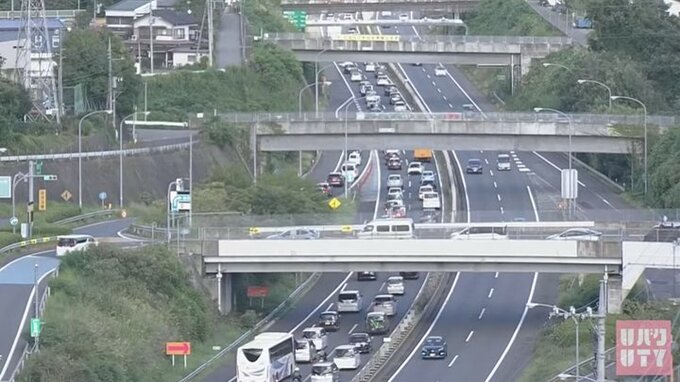 中央道上り線　小仏トンネル付近を先頭に25kmの渋滞　【午後3時半現在】　|　山梨のニュース | ＵＴＹテレビ山梨