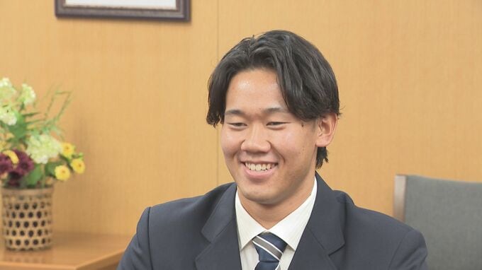 「球速160キロを目指したい」　稲川竜汰選手が福岡ソフトバンクホークス２位指名を地元に報告|TBS NEWS DIG