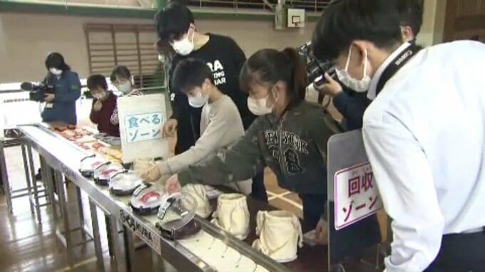 くら寿司が愛媛･宇和島市小学校でSDGs授業 ゲーム形式で学習 「一匹の魚の40%しか使えない｣現実に驚き|TBS NEWS DIG