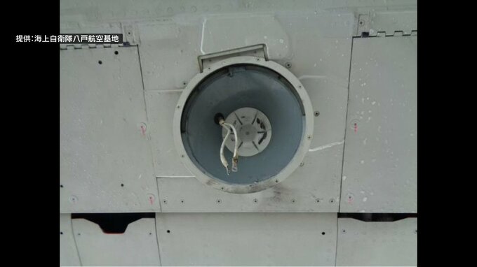 【速報】飛行中に部品が落下か　「P－3C」の着陸灯のランプ（830グラム）が基地外に落下の可能性と発表　海上自衛隊八戸航空基地・第2航空隊に所属の「P－3C」|TBS NEWS DIG