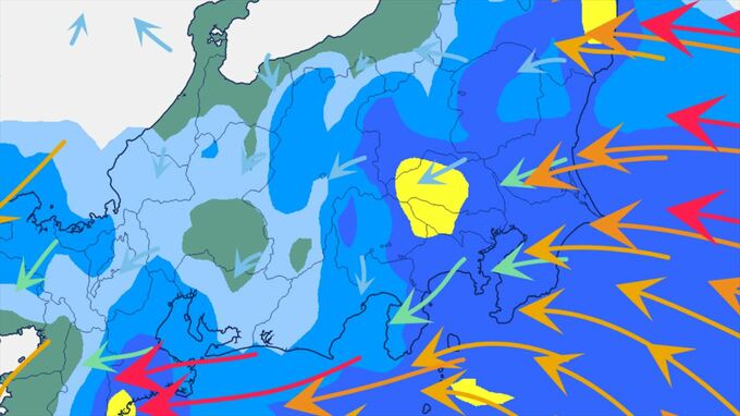 【関東甲信】4日夜のはじめ頃～7日頃　断続的に雷を伴った激しい雨や非常に激しい雨の降る所が　7日18時までの24時間予想降水量　関東甲信の多い所で150ミリ【雨と風のシミュレーション・発雷確率】　|　山梨のニュース | ＵＴＹテレビ山梨