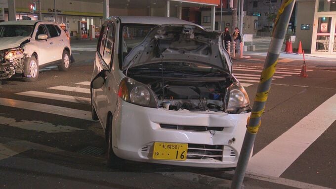 交差点で乗用車と軽乗用車が衝突　1人が顔面を強打し鼻から流血も軽傷　札幌市白石区　|　北海道のニュース｜HBC北海道放送