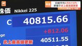 日経平均終値812円高で4万815円 史上最高値を更新 日銀の政策が背景に|TBS NEWS DIG
