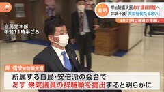 岸前防衛大臣があす議員辞職　体調不良で| TBS CROSS DIG with Bloomberg