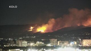 米・ネバダ州で山火事が拡大　9万人に避難呼びかけ　人為的な原因か| TBS CROSS DIG with Bloomberg