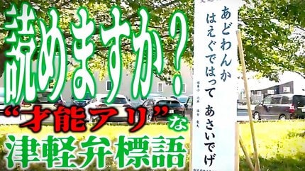 あなたは読める？「あどわんか はえぐではって あさいでげ」“才能アリ