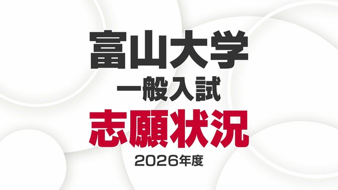 【2026年度入試・富山大学】後期日程「薬学部22.4倍」「経済経営18.0倍」志願状況【4日午後4時時点】医学部医学科は3.0倍【全学部・学科等一覧リスト】　|　富山のニュース｜天気・防災｜チューリップテレビ