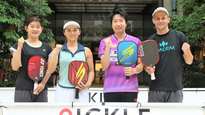 卓球水谷・バド髙橋・テニス土居　ラケット界のアベンジャーズがピックルボールで夢の異種格闘技戦！|TBS NEWS DIG