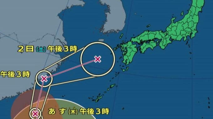 【台風情報】台風２１号　九州直撃で2日（土）は警報級大雨か　気象庁の予想詳しく【4日（月）までの雨・風シミュレーション】台風進路・16日間天気予報|TBS NEWS DIG