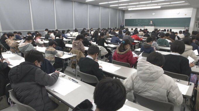 正月三が日に大一番！岩田中学で今年最速の入学試験　大分　|　大分のニュース｜OBS NEWS｜大分放送