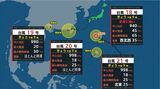 【台風情報】台風21号が発生 同時に台風が4つ 18号、19号、20号、21号の進路は 【進路予想・雨と風のシミュレーション】 | 山梨のニュース | UTYテレビ山梨