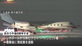 新千歳空港でシンガポール発のプライベートジェット機が滑走路を逸脱 けが人なし|TBS NEWS DIG